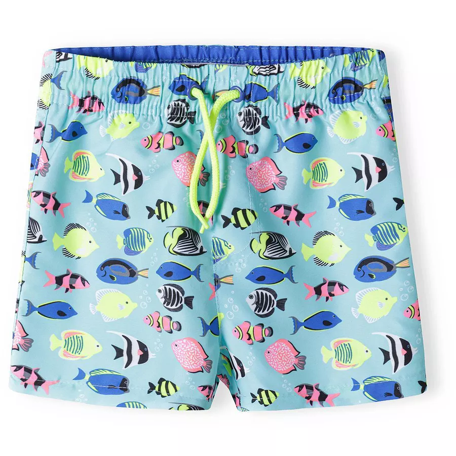 MINOTI Badeshorts TürkisGelbBlau