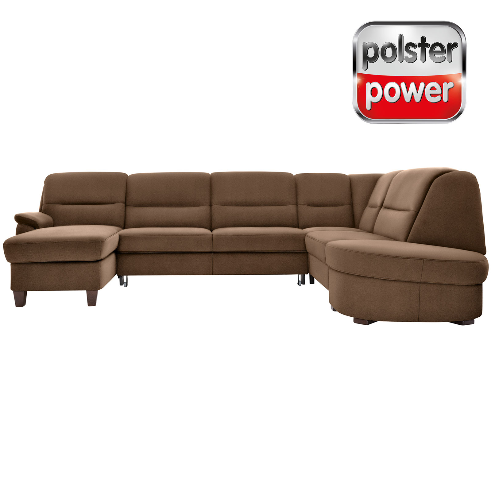 polsterpower Wohnlandschaft - Holiday mandel - Basismodell - links