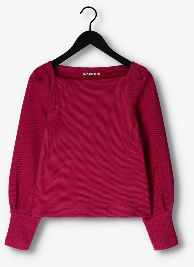 VANILIA roze vanilia sweater struc special sleeve