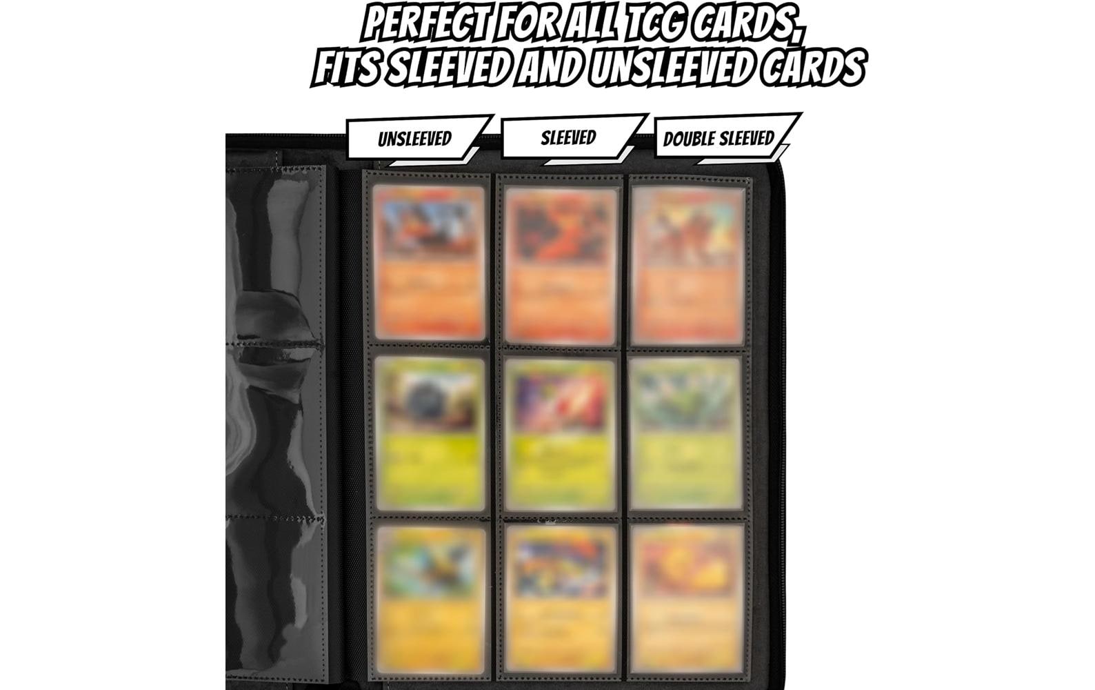 Sammelalbum Pokemon KartenPU-Leder mit Reissverschluss