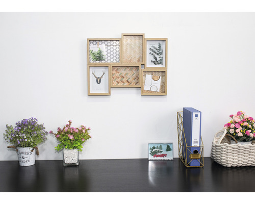 Fotolijst collage hout 50,4x40x3,2 cm