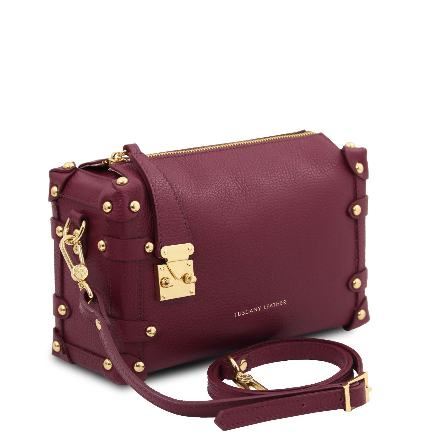 TL142422 – Praline – Soft leren duffle bag