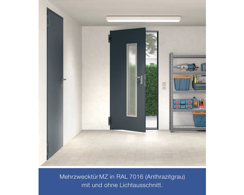 Hörmann multifunctionele kelderdeur T30 H8-5 RAL 7016 antracietgrijs 875x2000 mm omkeerbaar links/rechts