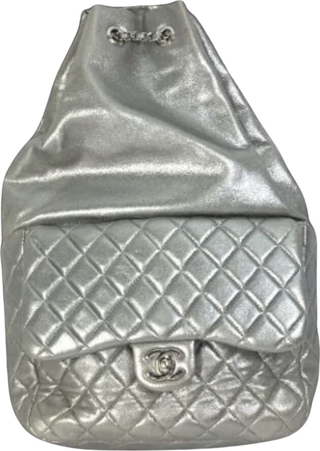 Chanel Vintage Chanel Crossbody Bag Silver