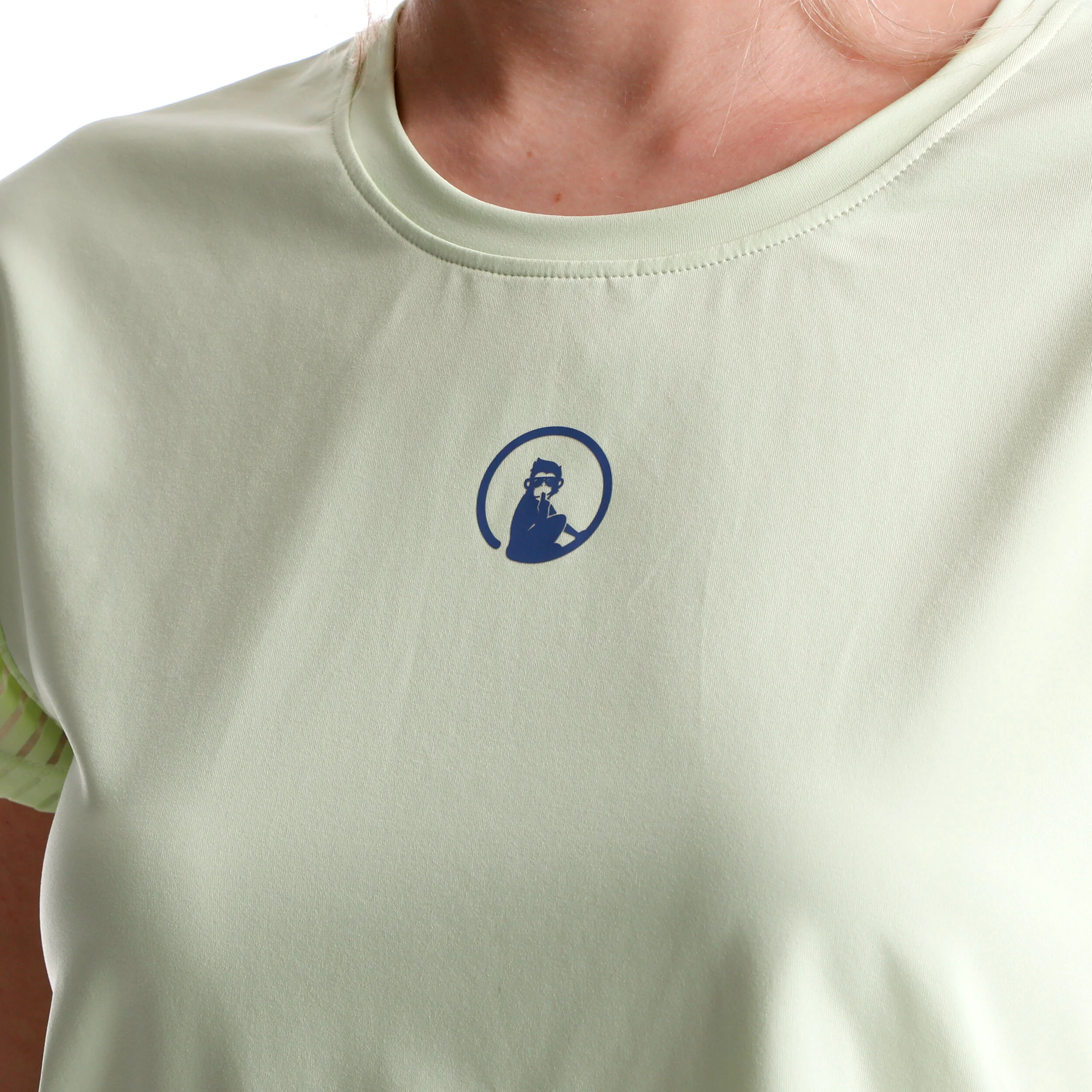 Quiet Please Perspectives Cross T-shirt Femmes - Jaune Lemon
