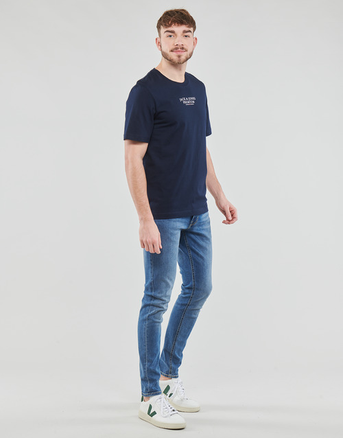 Jack & Jones - JPRBLUARCHIE SS TEE CREW NECK - Marine