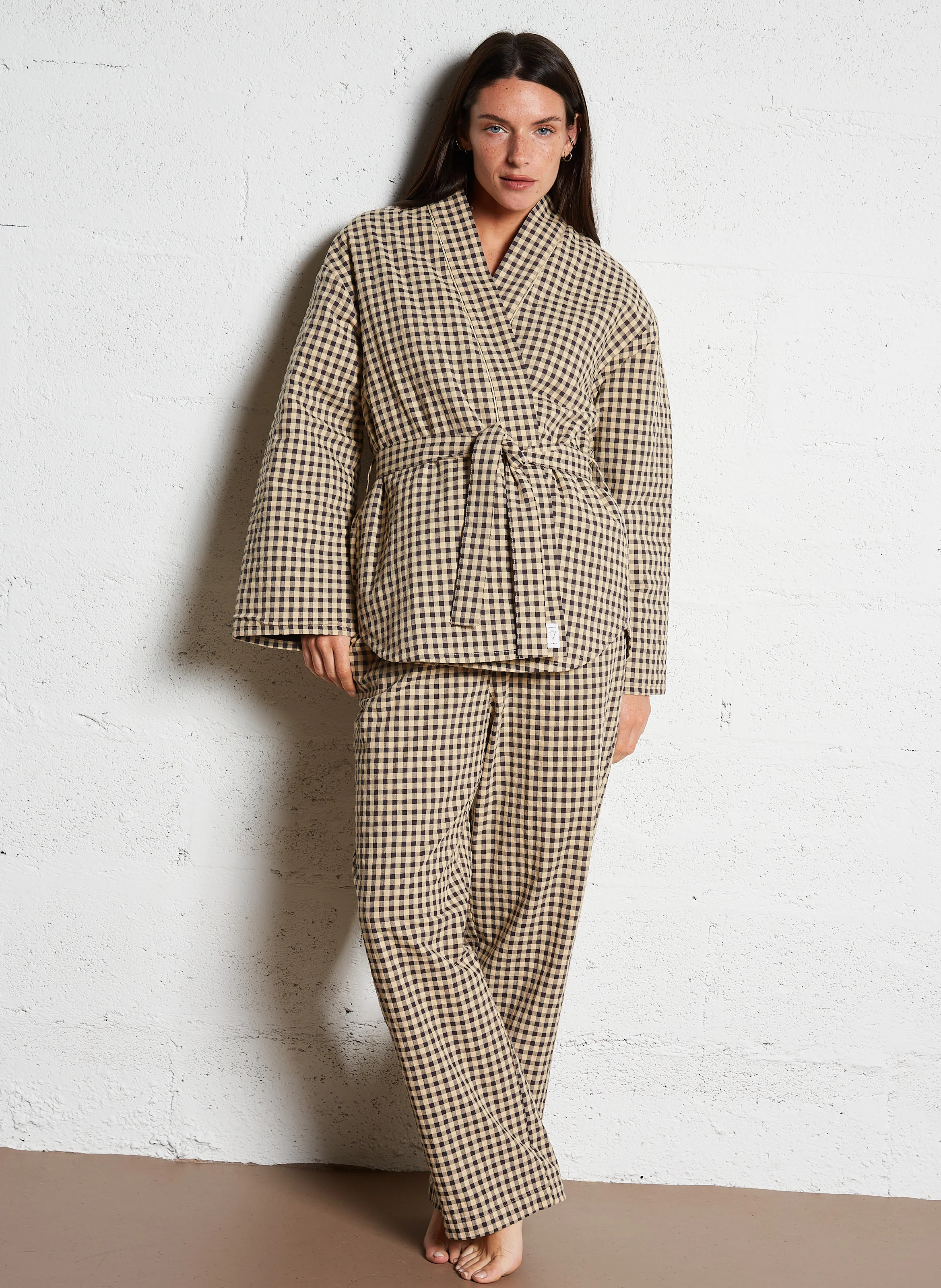 ELIOT - Pantalon de pyjama à carreaux de vichy | Multicolore
