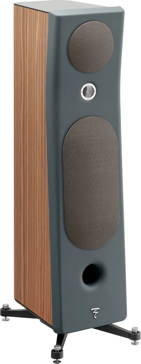 Focal Kanta N°3 Noyer / Gris foncé mat (la paire) Enceintes colonne
