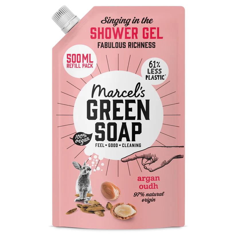 Marcel’s Green Soap Showergel Argan Oudh Navul (500 ml)