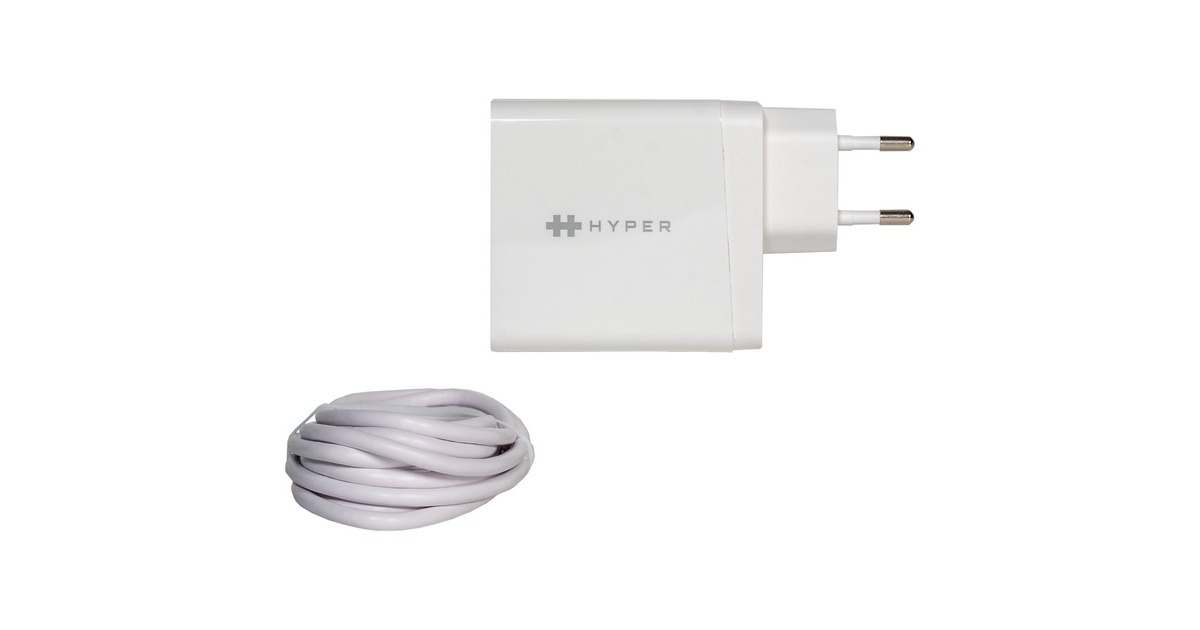 HyperHyperJuice 65W USB-C Charger  (Wit)