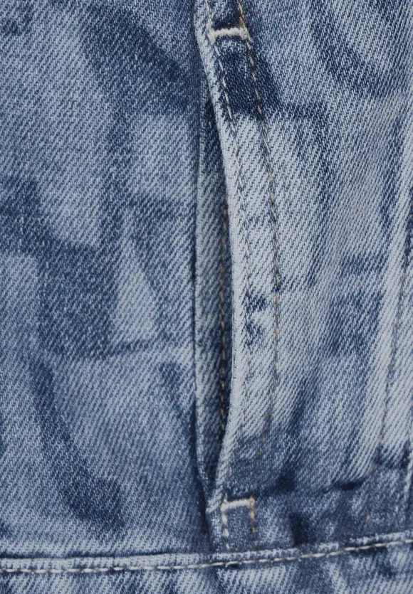 Lasercut Jeansjacke - laser indigo wash