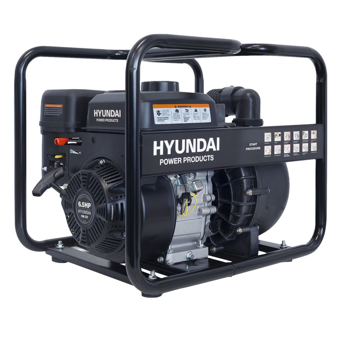 Hyundai vandpumpe benzin 6,5 hk 30.000 liter/time