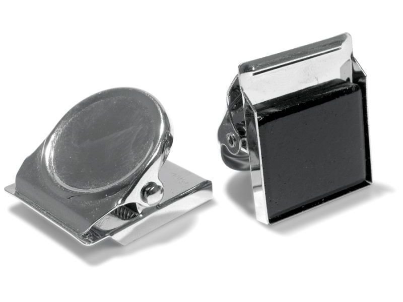 Magnetclip rund, vernickelt