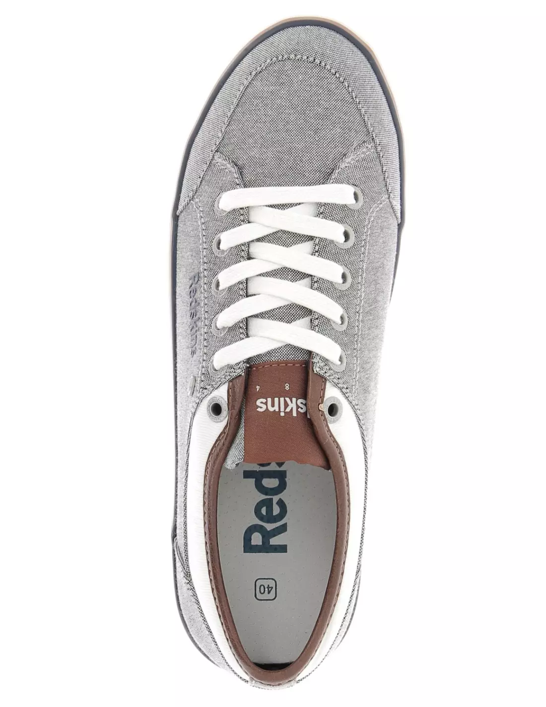 REDSKINS GALETI - Baskets GRIS+BLANC