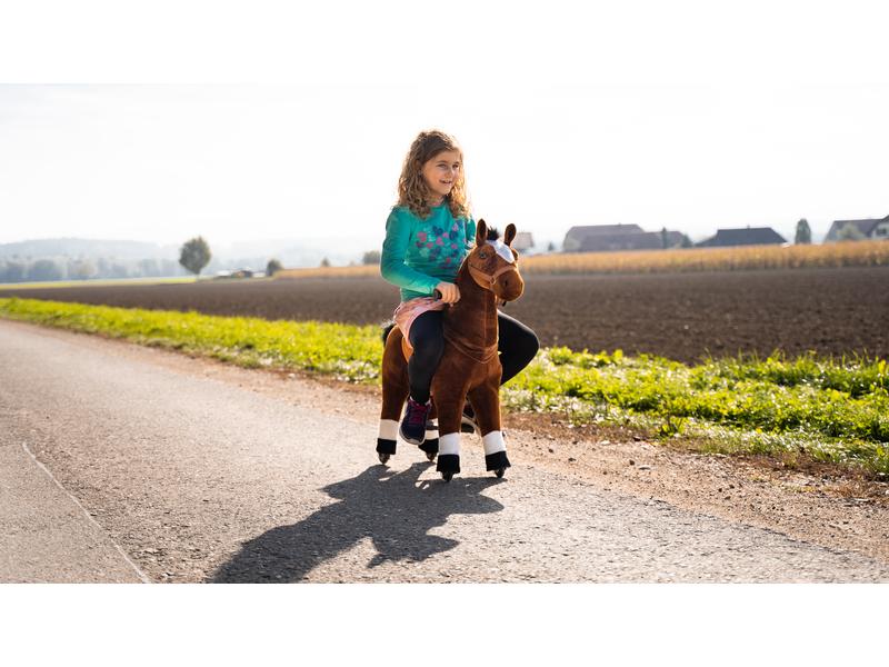 zoosy Reittier Pferd Gr. M Reitpferd mit Rollen an den Füssen
