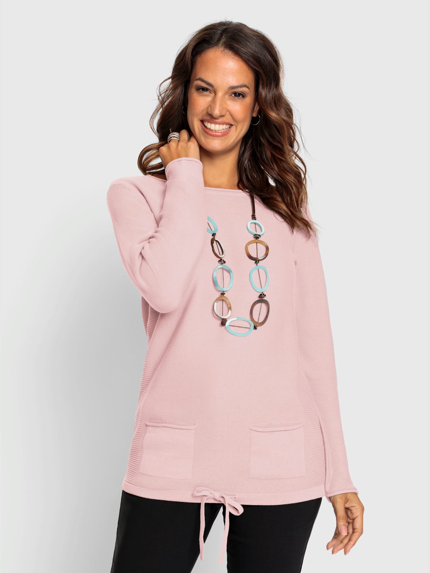 Pull maille perlée attrayante