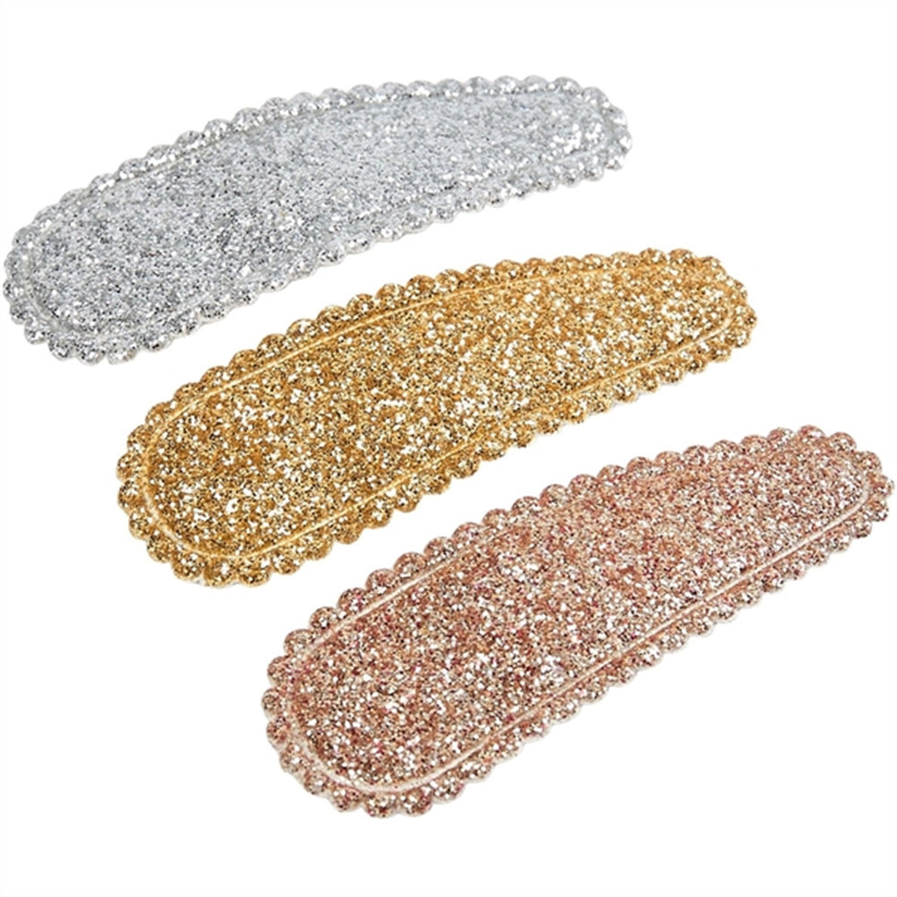 Hårspænder 2-pak Mix Glitter