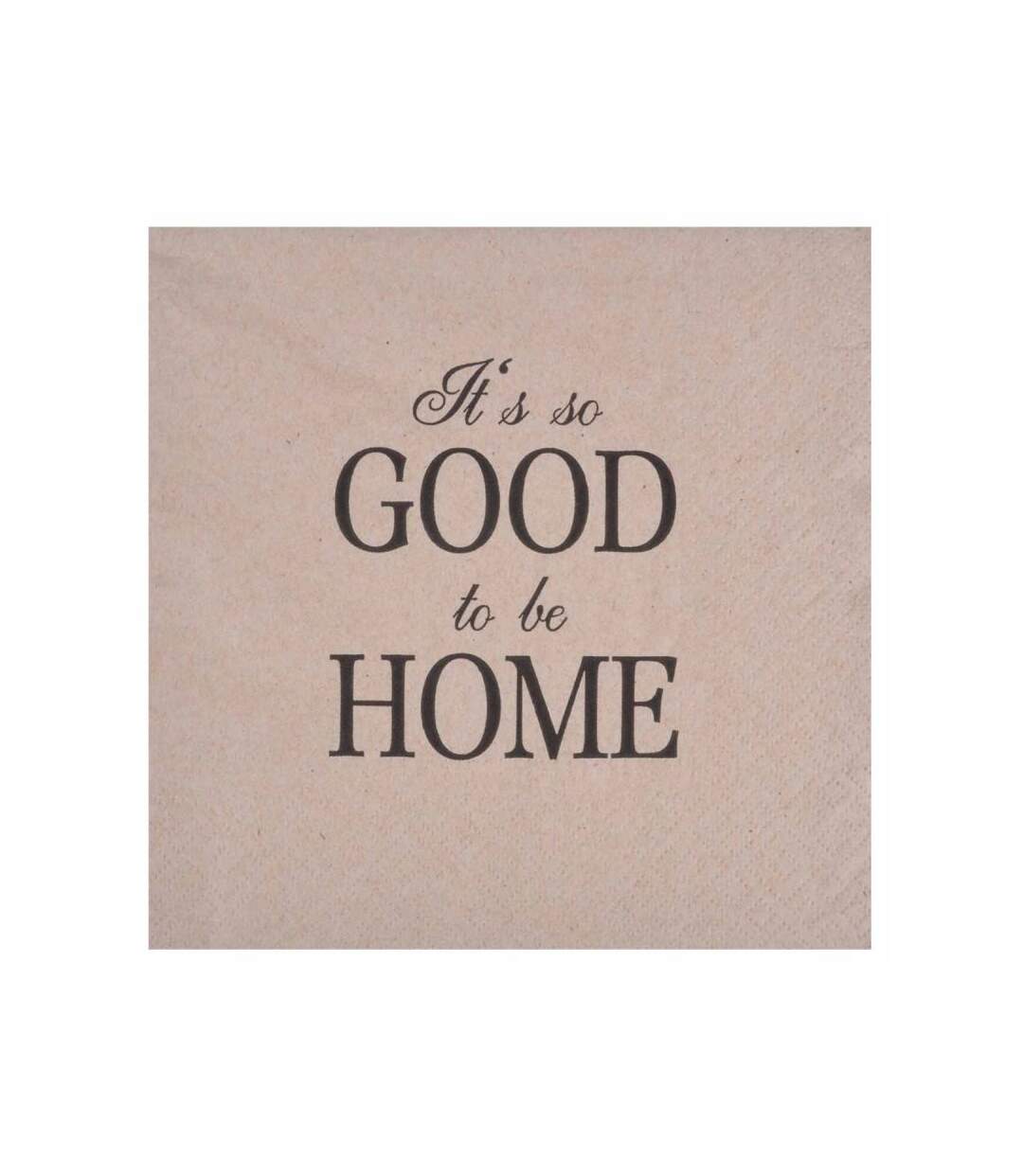 Paris Prix - Lot De 20 Serviettes En Papier home 33x33cm Naturel