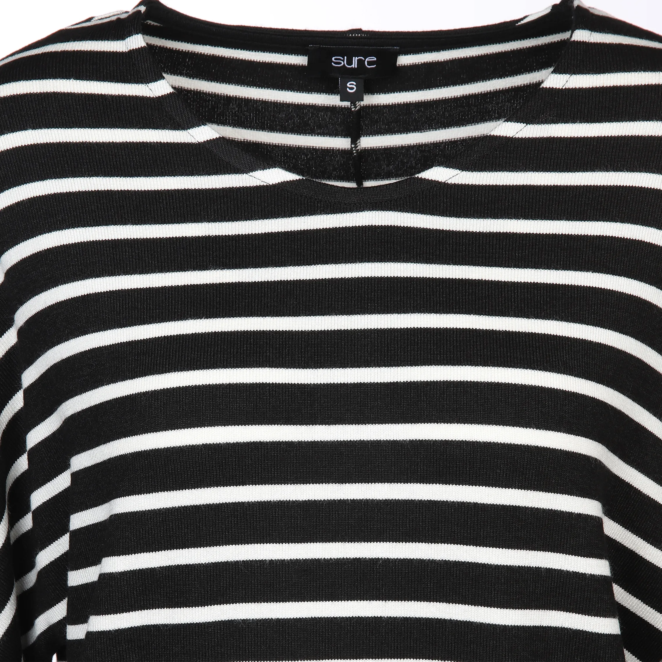 Damen Shirt mit 3/4 langen Fledermausärmeln