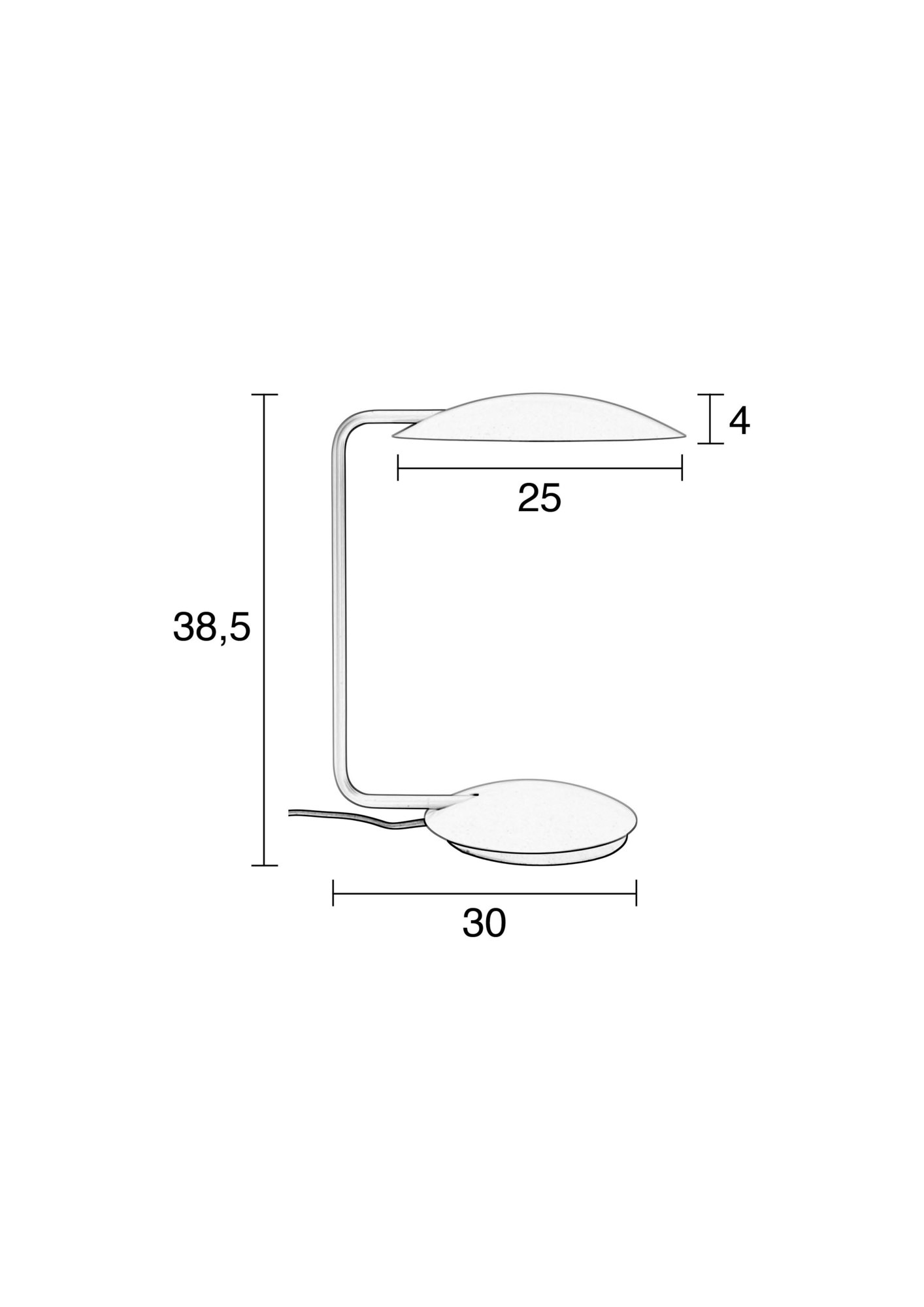Bureaulamp Pixie wit