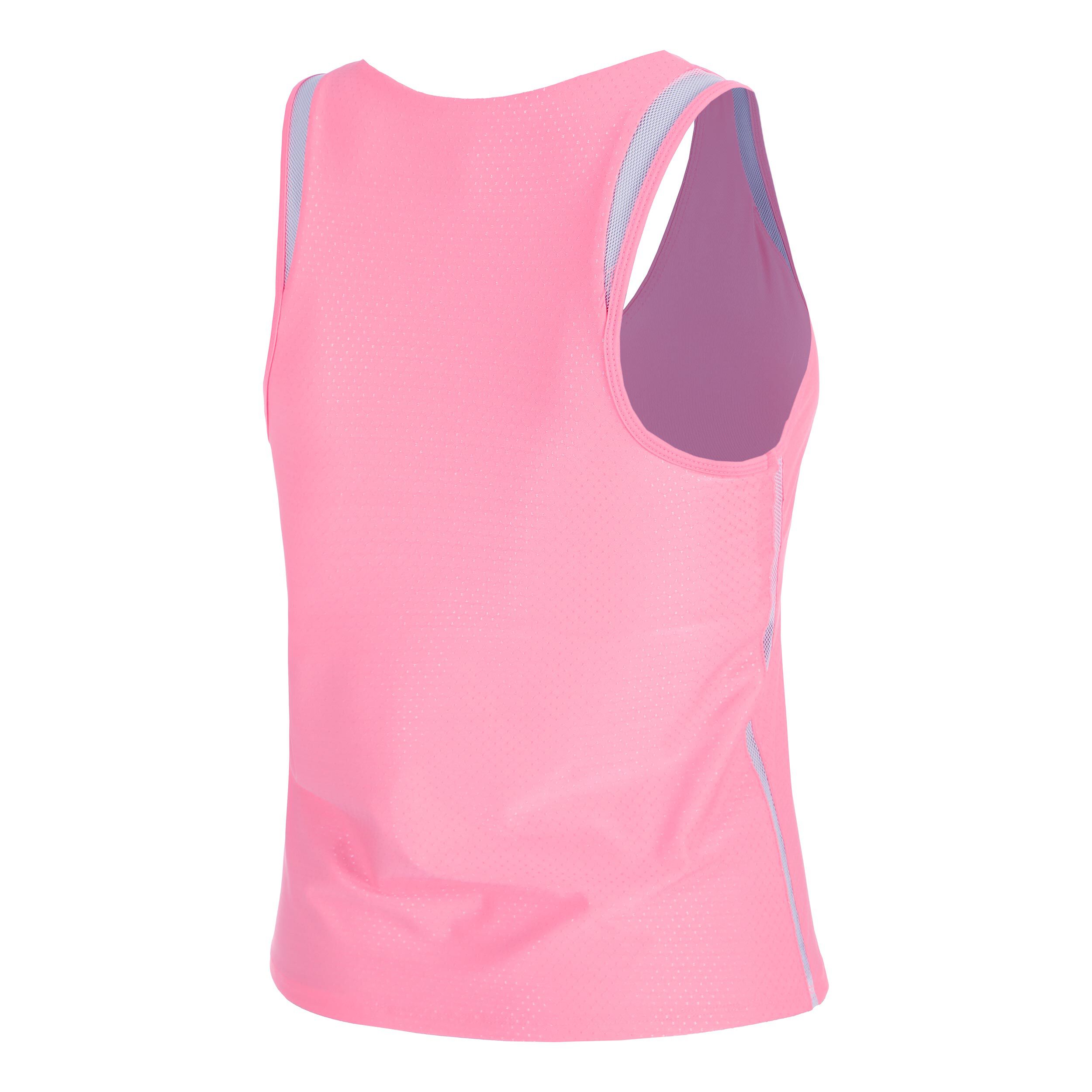 Lucky in Love Shimmer V-Neck Débardeur Tank Top Femmes - Rosé