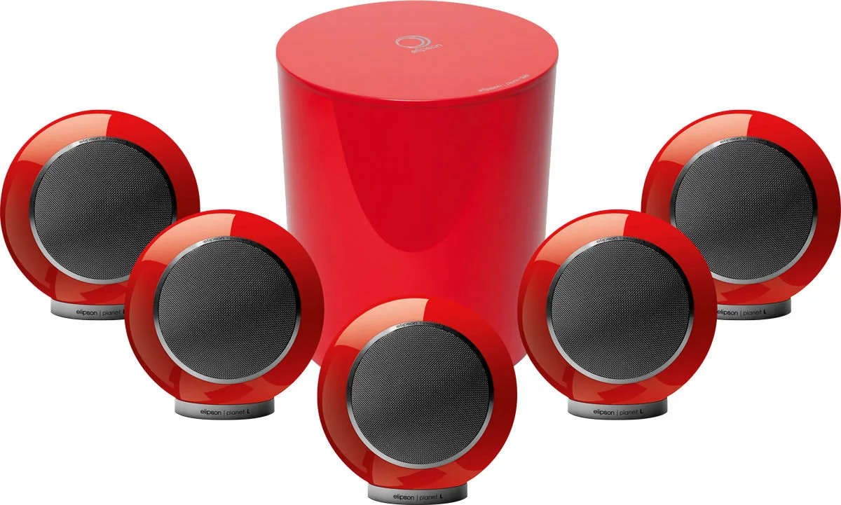 Elipson Planet L System 5.1 Rouge Packs enceintes grand spectacle