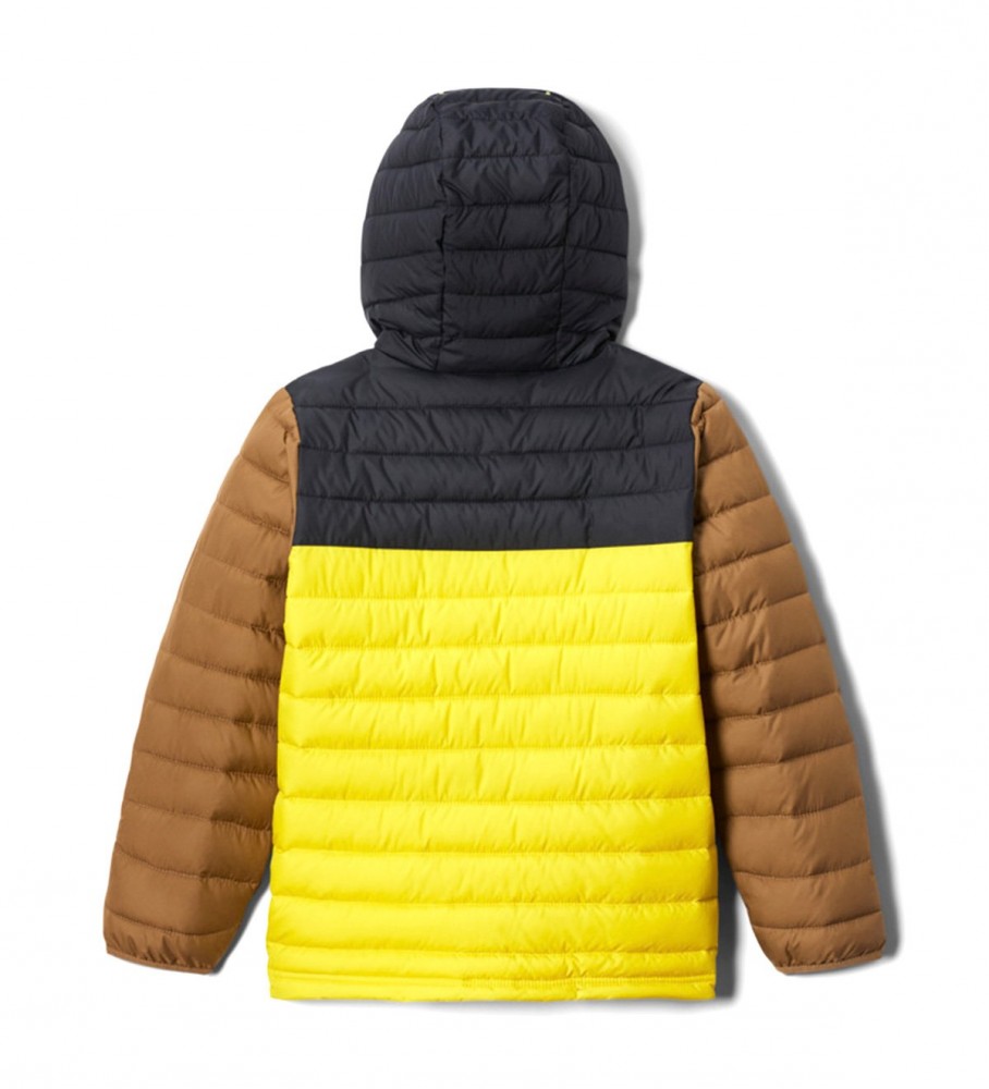 Jaqueta com capuz Columbia Powder Lite, amarela
