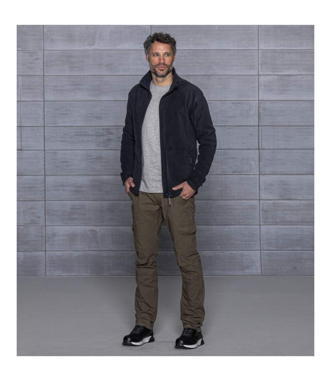 Veste polaire de travail zippée Job + Würth MODYF marine