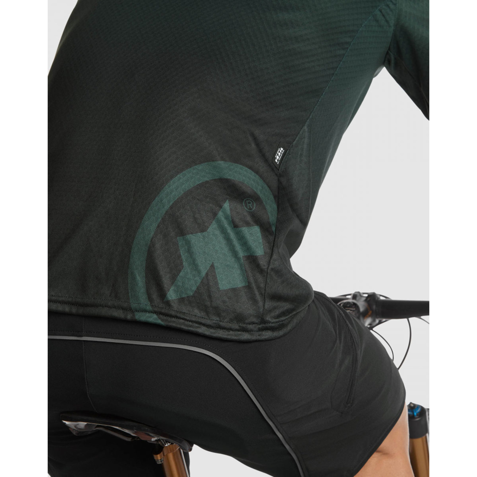 Assos Trail T3 MTB Fietsshirt Korte Mouwen Donkergroen/Zwart Heren