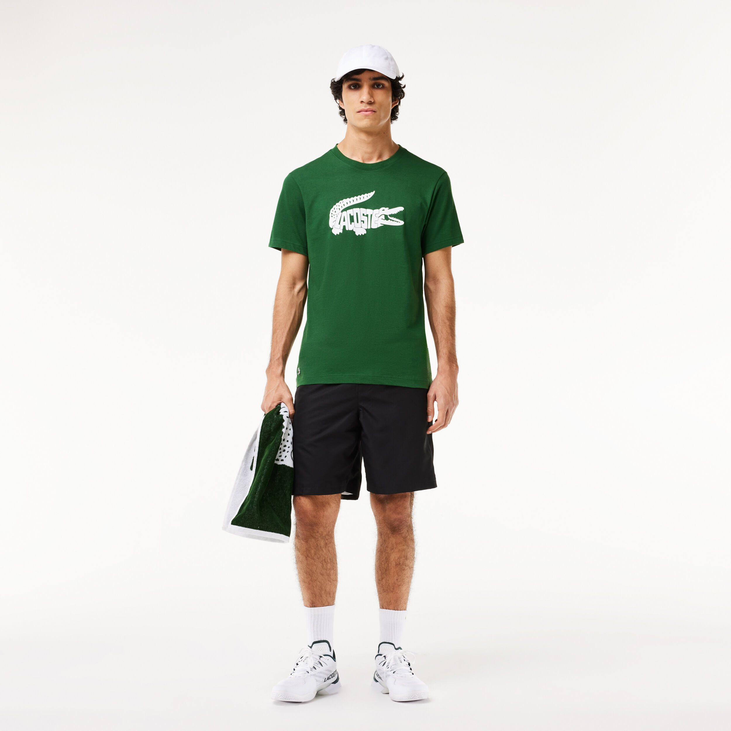 Lacoste T-shirt Hommes - Vert , Blanc
