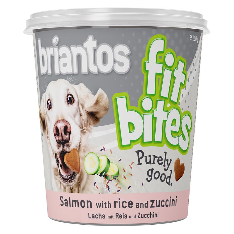 Briantos Bouchées saumon, riz, courgettes pour chien