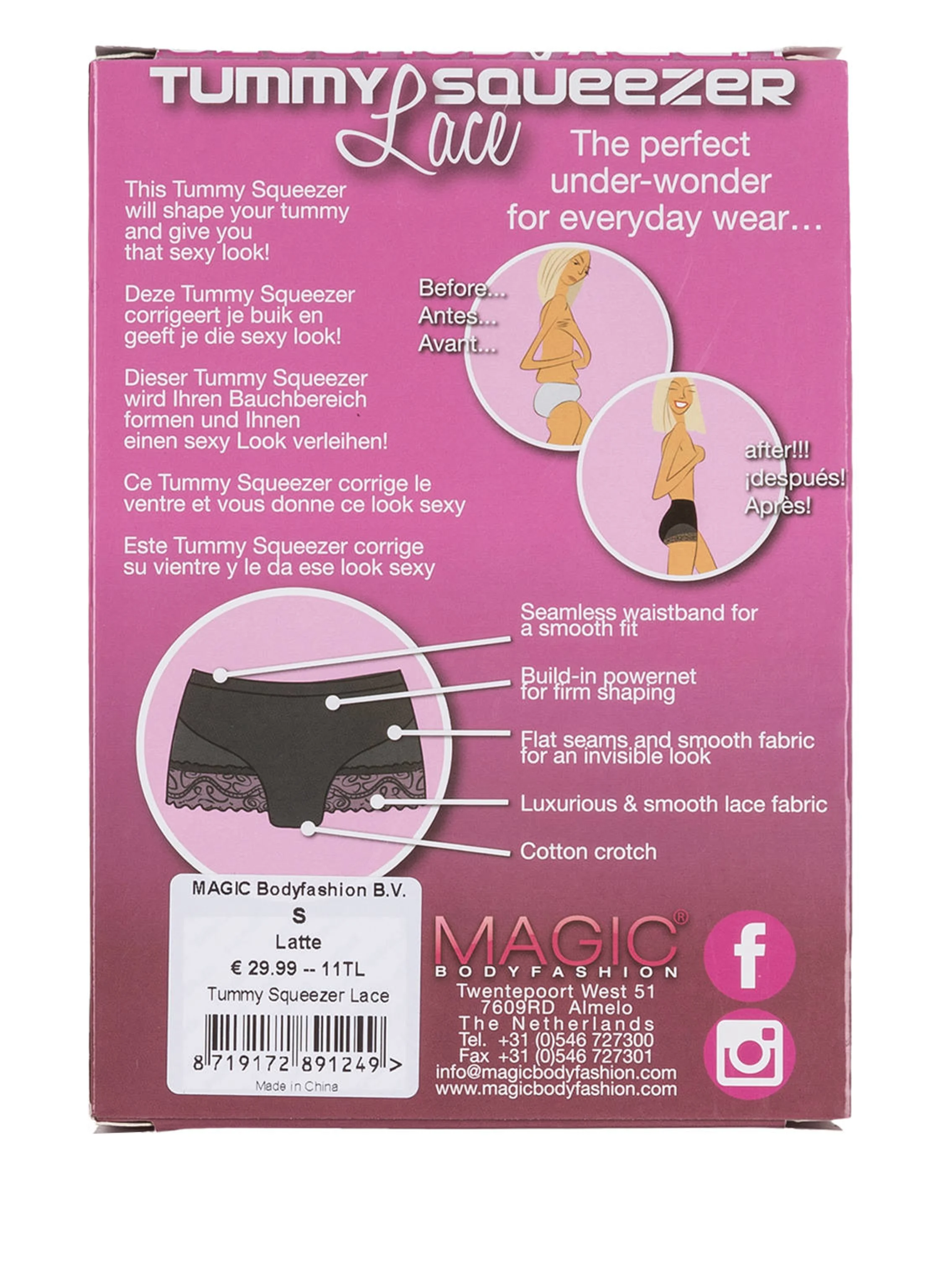 MAGIC Bodyfashion Shape-Panty TUMMY SQUEEZER LACE