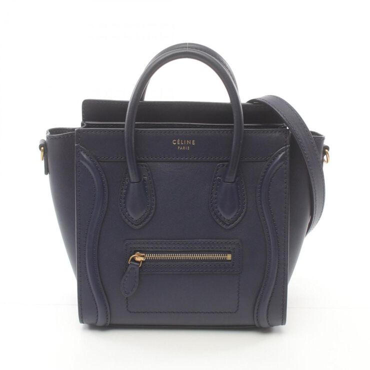 Celine Vintage Celine Luggage Navy