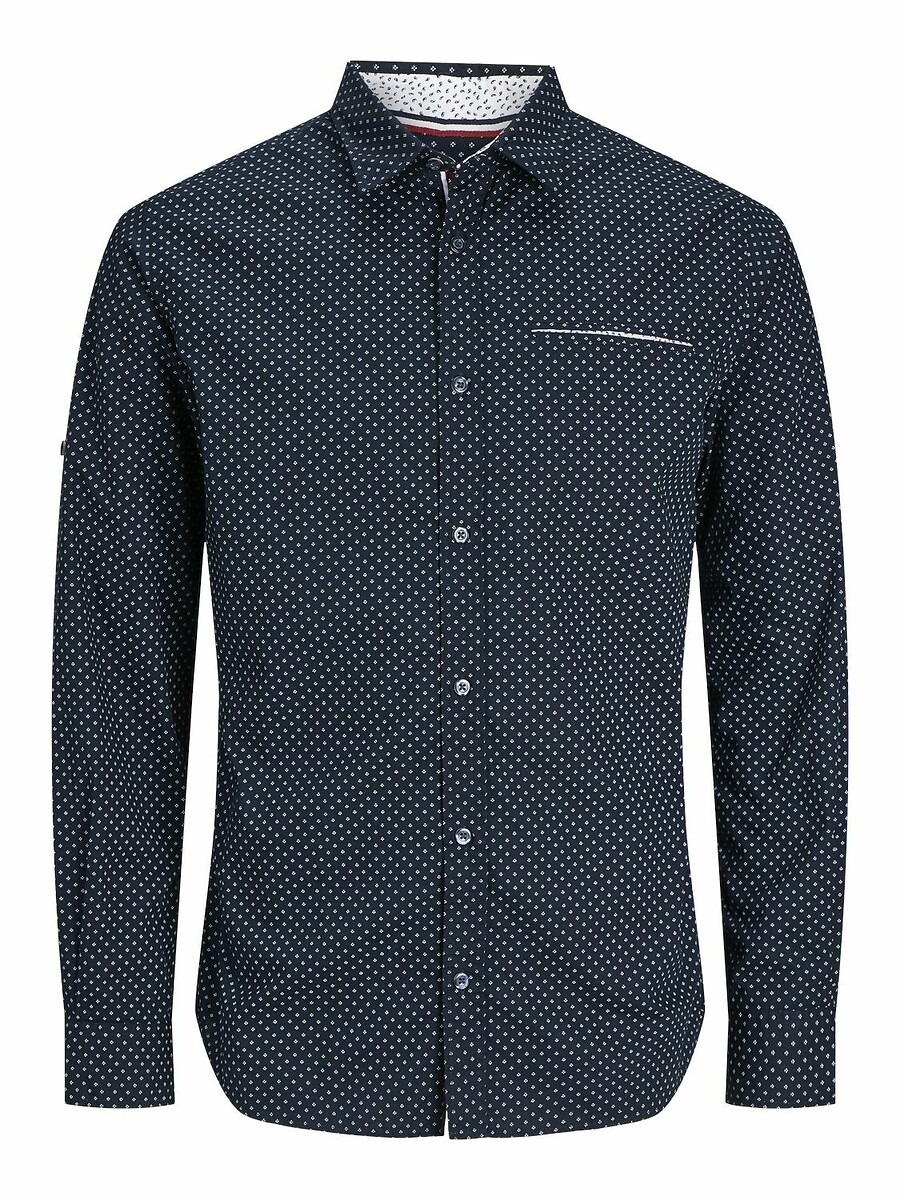 JACK & JONES<br>Camisa slim fit com microestampa