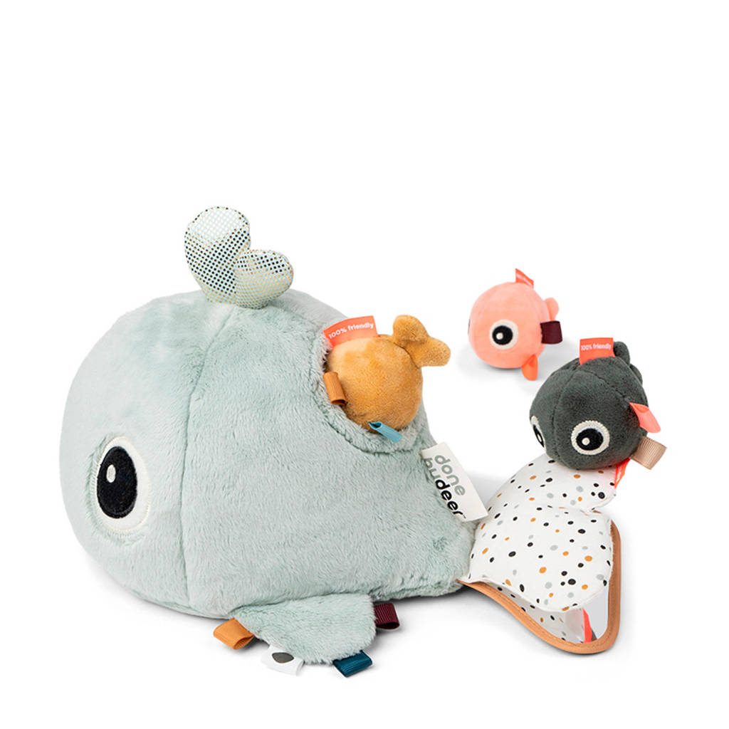 hide & seek wally blue activiteiten knuffel 14 cm