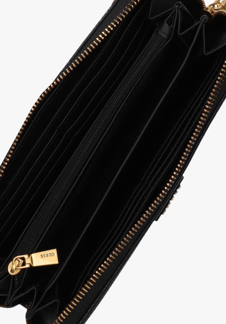 GUESS zwarte guess portemonnee laryn slg small zip around