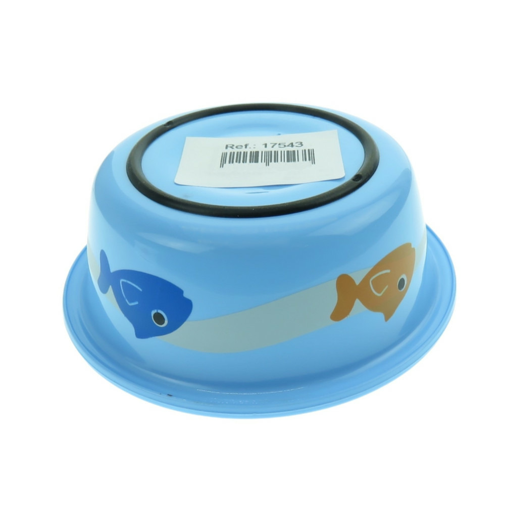 Gamelle inox poisson, ø 11 cm, couleur aléatoire, pour chat