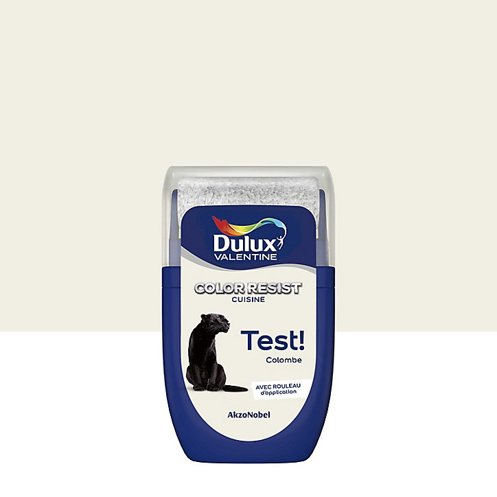 Testeur de peinture Color Resist cuisine Dulux Valentine mat colombe 30ml
