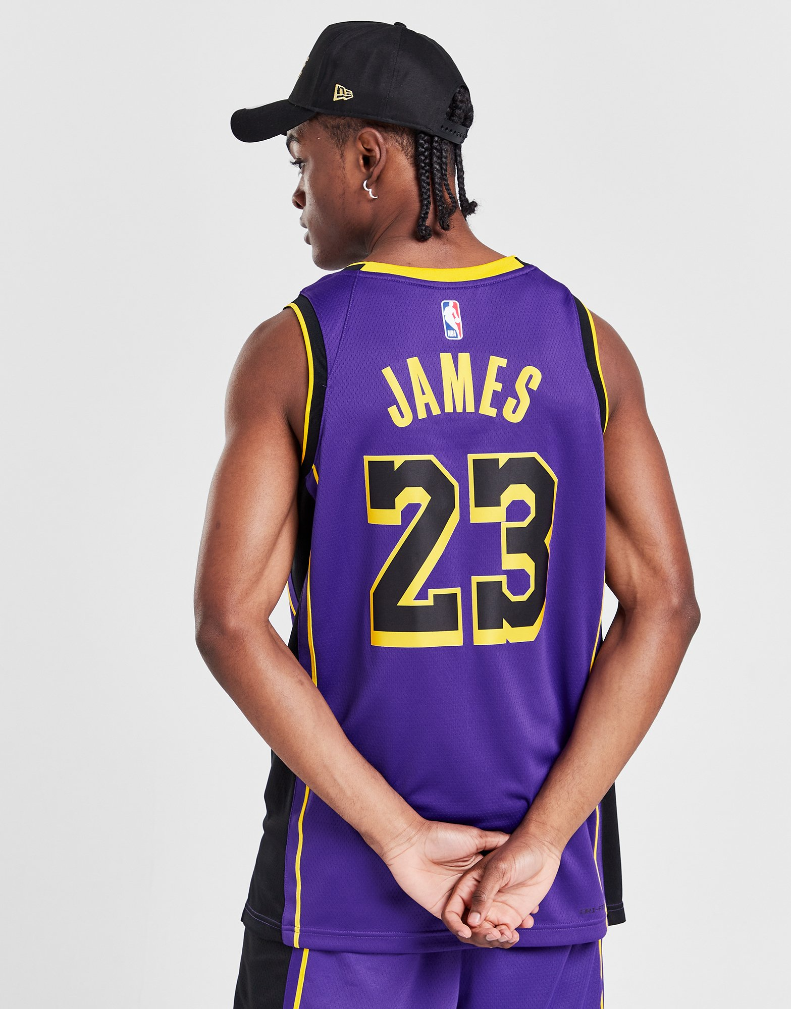 Jordan Maillot NBA LA Lakers James #23 Swingman Homme