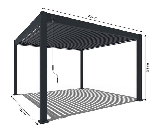 Weide Pergola Deluxe Plus 4x4, ca.