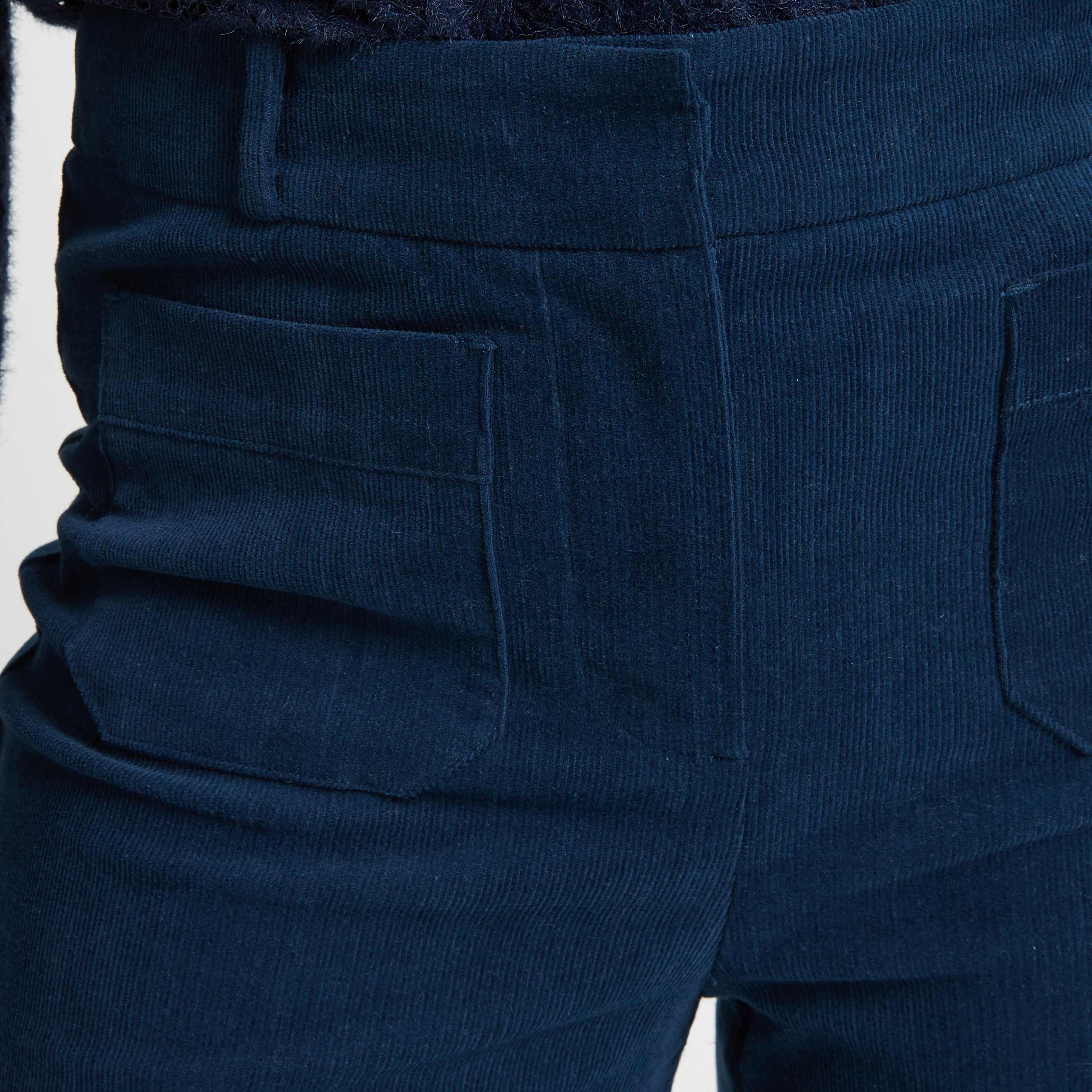 Pantalon en velours femme - BLEU