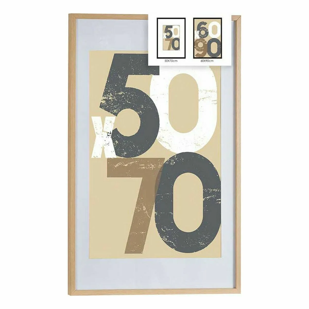 Gift Decor Cadre photo - Naturel 62,5 x 2,5 x 92,5 cm