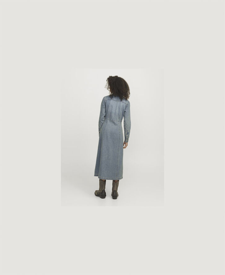 JJXX JXASTRA LONG WAIST DENIM DRESS DNM Medium blue denim