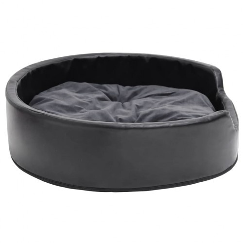 Cama vidaXL preta e cinza escuro para cães e gatos