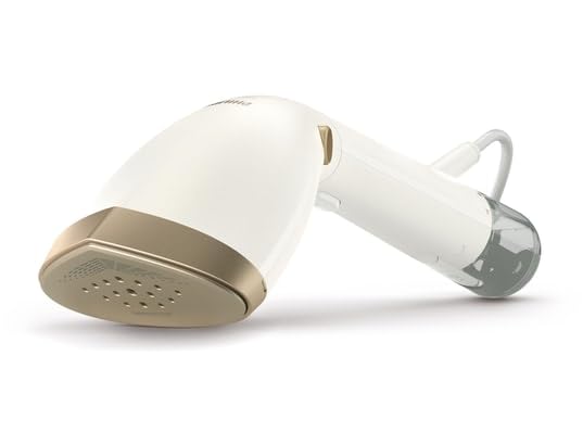 PHILIPS Dampfgarer STH7030/10, Weiß, Edelstahl, Kunststoff, Wassertank, 1500 W, 28 g/min, Reiseausführung, vertikales Aufdämpfen, schnelle Vorwärmung, 200 ml, 2,5 m, Eco-Modus