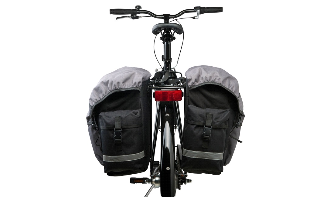 Cykeltaske sæt 2 delt sort/grå Outtrek