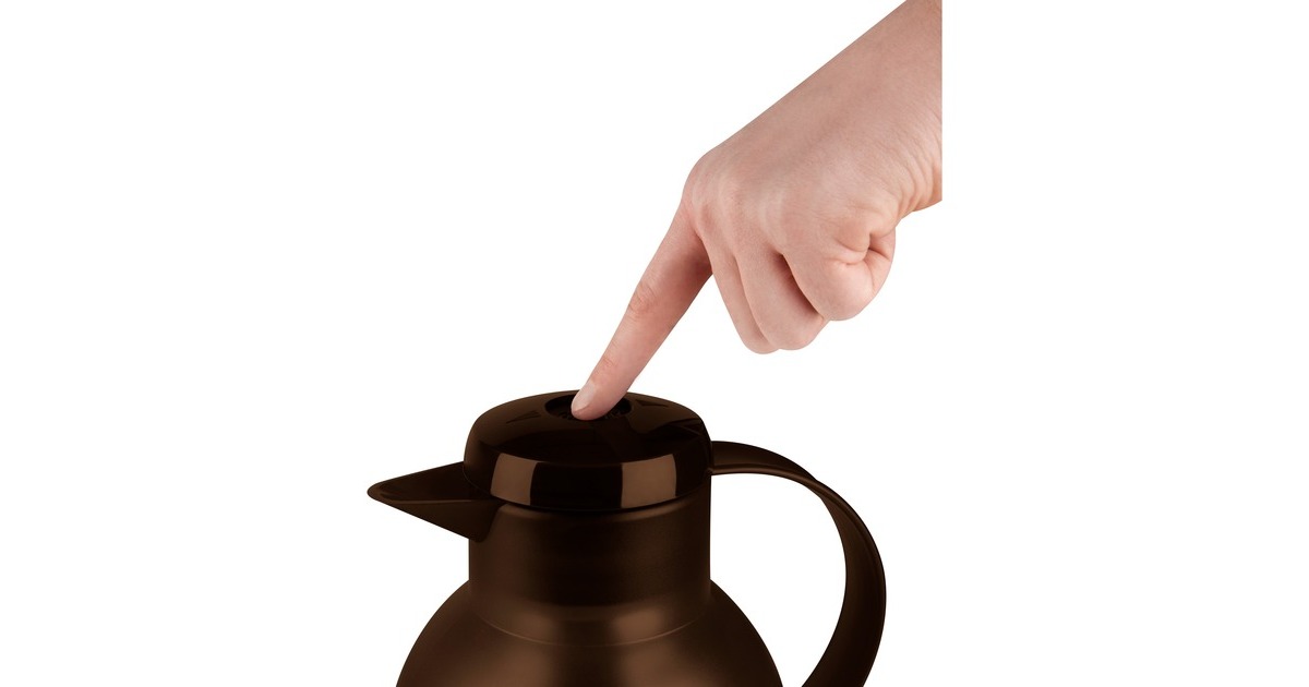 EmsaSAMBA Isoleerkan  (Donkerbruin/transparant, 1 Liter, Quick Press Sluiting)