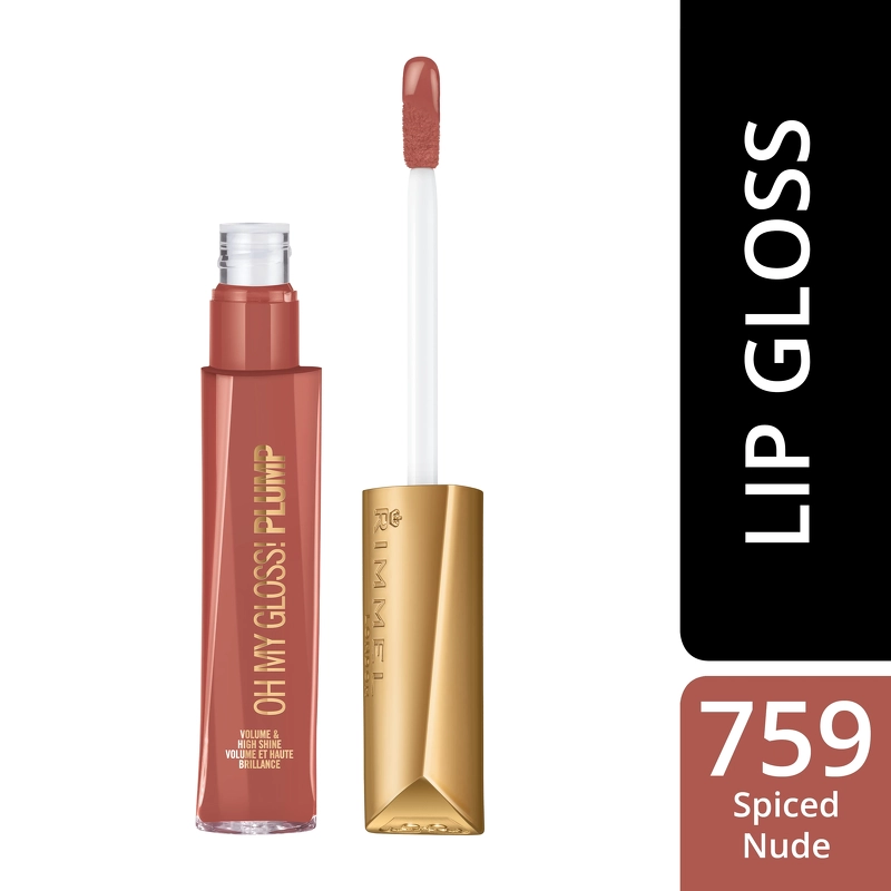 RIMMEL Oh My Gloss Plump 6,5 ml - 759 Spiced Nude