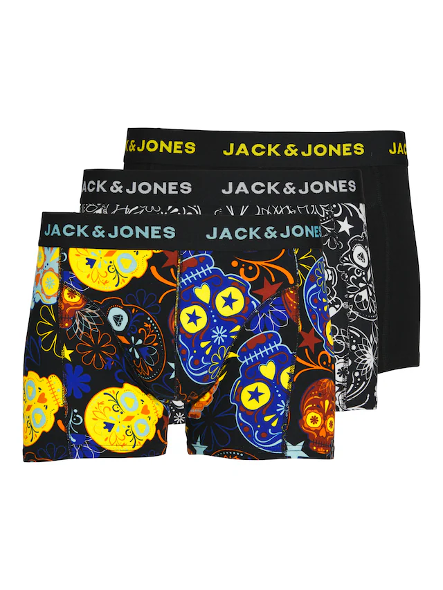 Jack & Jones Boxershorts »JACSUGAR SKULL TRUNKS 3 PACK. NOOS«, 3 Stk.
