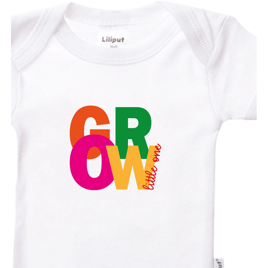 Liliput Baby-Bodies GROW weiss gruen